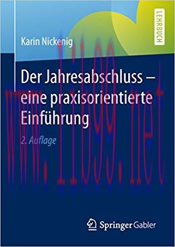 (PDF)Der Jahresabschluss &ndash; eine praxisorientierte Einf&uuml;hrung (German Edition) 2nd Edition