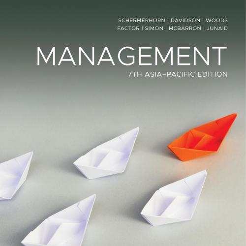 Management 7th Edition By John R Schermerhorn 120Yuan