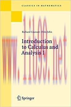 (PDF)Introduction to Calculus and Analysis, Vol. 1 (Classics in Mathematics)