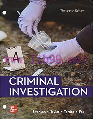 [PDF]Criminal Investigation 13th Edition