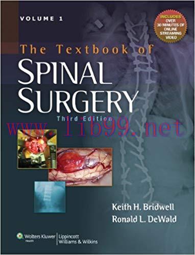 [PDF]The Textbook of Spinal Surgery, Volume 1 & 2, 3rd Edition +CHM版