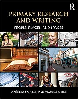 (PDF)Primary Research and Writing People, Places, and Spaces