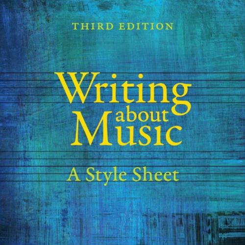 Writing about Music _ A Style Sheet