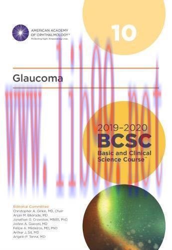 [AME]2019-2020 BCSC (Basic and Clinical Science Course), Section 10: Glaucoma (Original PDF)