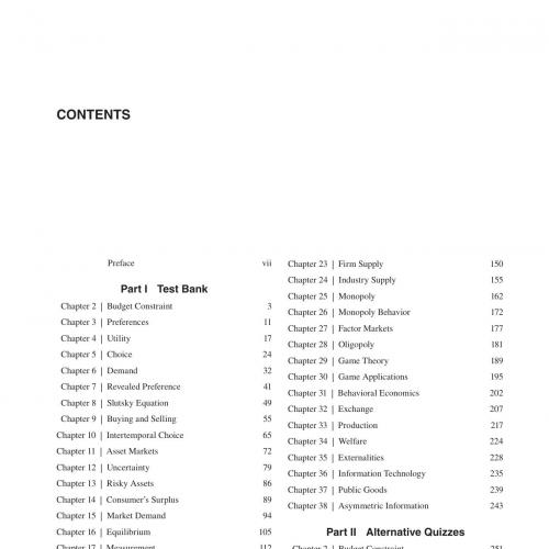 Intermediate Microeconomics with Calculus A Modern Approach . - Hal R. Varian - Test Bank(1)(1)...