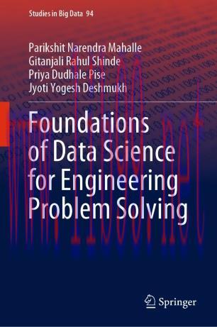 Foundations of Data Science for Engineering Problem Solving