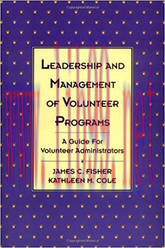 (PDF)Leadership and Management of Volunteer Programs: A Guide for Volunteer Administrators (J-B...