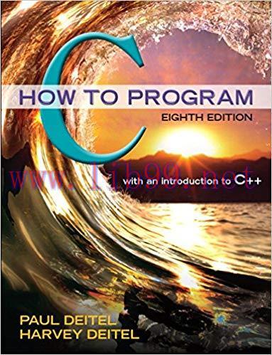 【PDF】C How to Program 8th Edition