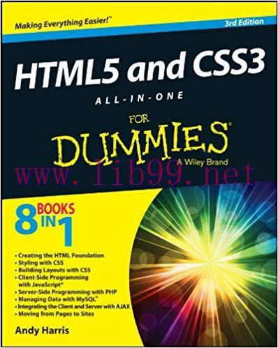 HTML5 and CSS3 All-in-One For Dummies 3rd Edition,