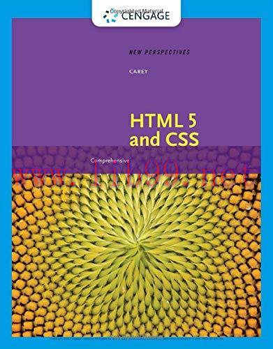 [FOX-Ebook]New Perspectives on HTML 5 and CSS: Comprehensive: Comprehensive, 8th Edition