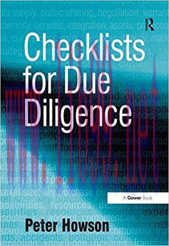 (PDF)Checklists for Due Diligence 1st Edition