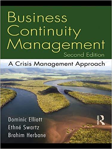 (PDF)Business Continuity Management A Crisis Management Approach 1st Edition