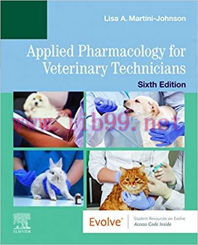 [AME]Applied Pharmacology for Veterinary Technicians, 6th Edition (Original PDF)