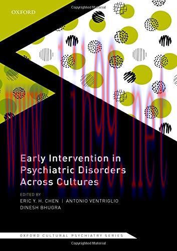 [AME]Early Intervention in Psychiatric Disorders Across Cultures (Oxford Cultural Psychiatry)