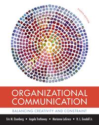 (Test Bank)Organizational Communication Balancing Creativity and Constraint 8th Edition by Eric...