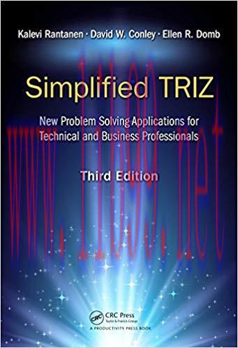 (PDF)Simplified TRIZ: New Problem Solving Applications for Technical and Business Professionals...