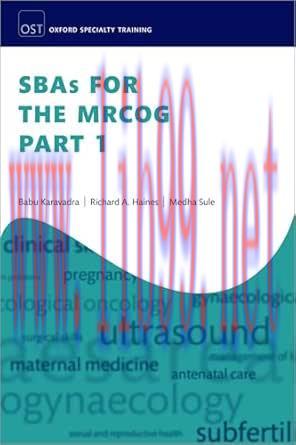 [AME]SBAs for the MRCOG Part 1 (Oxford Specialty Training: Revision Texts) (Original PDF)