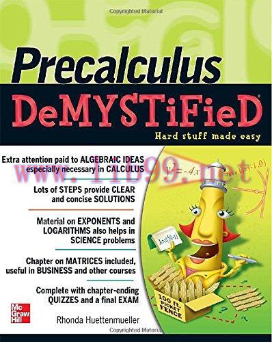 [FOX-Ebook]Pre-Calculus Demystified