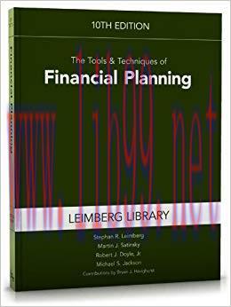 (PDF)Tools & Techniques of Financial Planning (Tools and Techniques of Financial Planning) 10th...