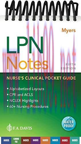 [AME]LPN Notes: Nurse's Clinical Pocket Guide, 5th Edition (Original PDF)