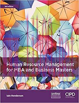 (PDF)Human Resource Management for MBA and Business Masters 3rd Edition