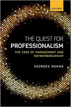 (PDF)The Quest for Professionalism The Case of Management and Entrepreneurship 1st Edition