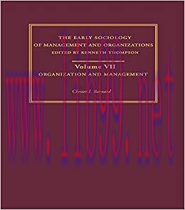 (PDF)Organization and Management: Selected Papers (The Making of Sociology : The Early Sociolog...