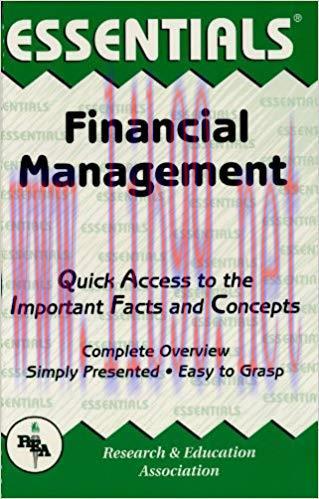 (PDF)Financial Management Essentials (Essentials Study Guides)