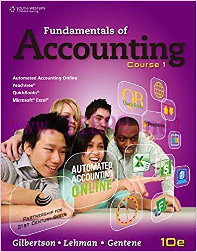 (PDF)Fundamentals of Accounting: Course 1 (C21 Accounting, 10e) 10th Edition