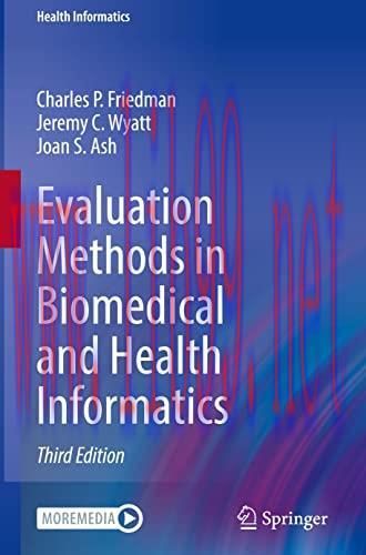 [AME]Evaluation Methods in Biomedical and Health Informatics (Original PDF)