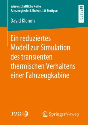 Ein reduziertes Modell zur Simulation des transienten thermischen Verhaltens einer Fahrzeugkabi...