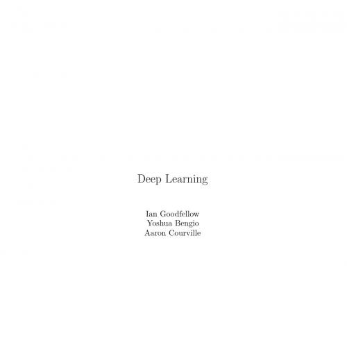 Deep Learning 0262035618