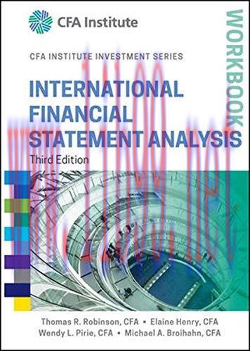 [FOX-Ebook]International Financial Statement Analysis Workbook, 3rd Edition