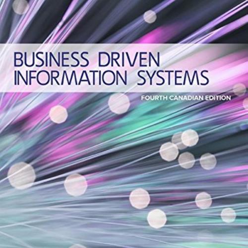 Business Driven Information Systems, 4th Canadian Edition [Paige Baltzan]