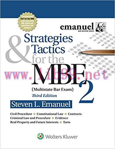 (PDF)Strategies and Tactics for the MBE 2 (Bar Review Series)