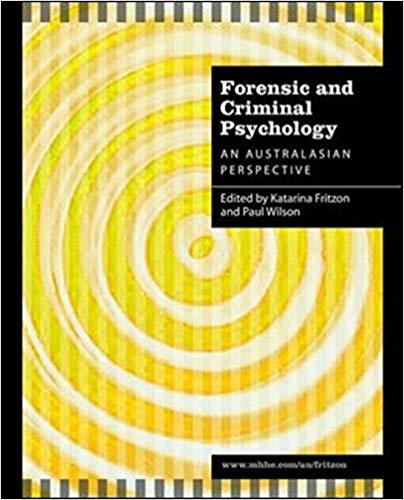 Forensic Psychology and Criminology An Australasian Perspective