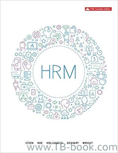 (PDF)Human Resource Management HRM, 5th Canadian Edition by Sandra Steen