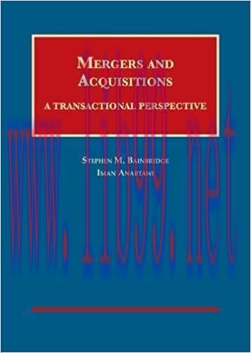 [PDF]Mergers and Acquisitions A Transactional Perspective