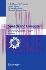 [PDF]Speech and Computer: 24th International Conference, SPECOM 2022, Gurugram, India, November...