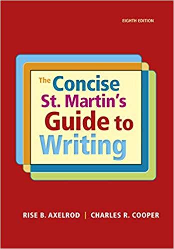 (IM)The Concise St. Martin's Guide to Writing 8th Edition by Rise B. Axelrod .pdf