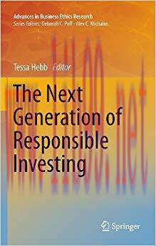 (PDF)The Next Generation of Responsible Investing (Advances in Business Ethics Research Book 1)...