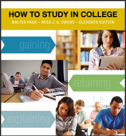 (IM)How to Study in College 11th Edition - Walter Pauk.pdf