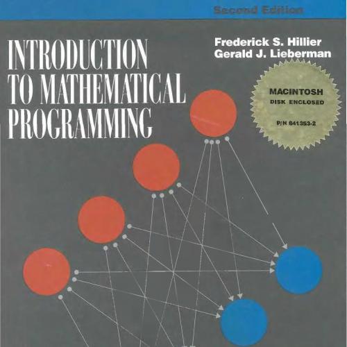 Introduction To Mathematical Programming 2nd Edition
