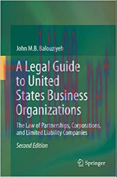 (PDF)A Legal Guide to United States Business Organizations: The Law of Partnerships, Corporatio...