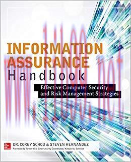 (PDF)Information Assurance Handbook 1st Edition by Corey Schou