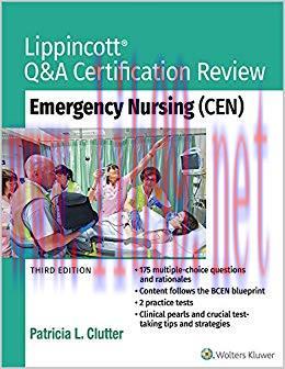 (PDF)Lippincott Q&A Certification Review: Emergency Nursing (CEN) 3rd Edition