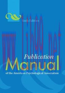 [AME]Publication Manual of the American Psychological Association, 6th Edition (Original PDF)