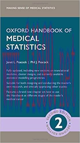 [AME]Oxford Handbook of Medical Statistics (Oxford Medical Handbooks), 2nd Edition (ORIGINAL PD...