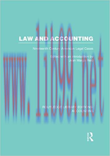 (PDF)Law and Accounting (RLE Accounting): Nineteenth Century American Legal Cases (Routledge Li...