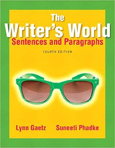 (PDF)The Writer&rsquo;s World Sentences and Paragraphs 4th Edition